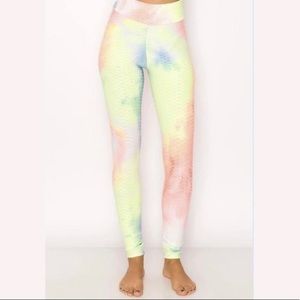 TIE DYE Booty Yoga Pants Women High Waisted